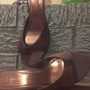 SOLD Slide Sandal with small heel